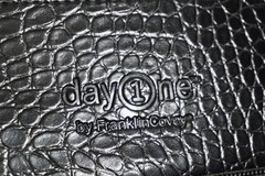 VTG Franklin Covey Day One Classic 7-Ring Planner Faux Alligator Leather Black