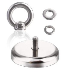 Neodymium Fishing Magnets 6 Pack, 100 lbs(45KG) Pulling Force Rare Earth Magnet