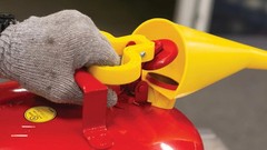 Eagle Yellow Poly Gas Can Funnel Spout Replacement for Metal Type Safety Cans