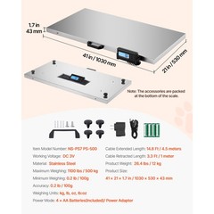Uimoso 1100 lbs Digital Shipping Scale with 0.2 lbs Precision for Postal Use