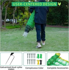 Updated Poultry Netting Electric Fence for Chickens, Ducks, Geese,41.5″H x 164’L