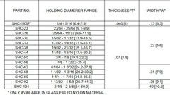 x5 SHC-32-GF ESSENTRA HEAVYDUTY WHITE Wire Cable Hose Reusable Clamp 17/32 19/32