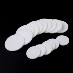 10Pcs 5-100 mm PTFE Solid Round Seal Gaskets Disc Thick 0.5/1/1.5/2/3/4/5/6/8 mm