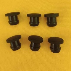 Black Round Silicone Rubber Seal Hole Plugs Blanking End 2.5mm-50.6mm