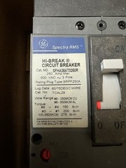 SFHA36AT0250 GE 250 Amp Frame 600V 3 Pole Bolt On Circuit Breaker New in Box