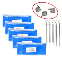 Dental Orthodontic Self-ligating Brackets MBT 022 345 Hooks With tool 20PCS/KIT