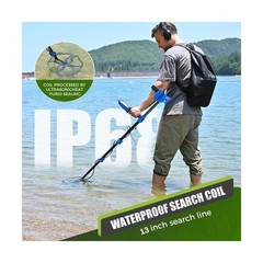 Metal Detector for Adults Professional, Double-D Waterproof Search Coil Gold …