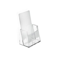 AZM 12 Pack Tri Fold 4″ x 9″Brochure Holder Counter Display with Clear Acrylic