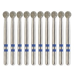 Zirconia Diamond burs Friction Grip Egg Football Ball Round End Taper Cylinder