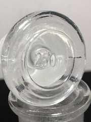 250ml Clear Glass Reagent Bottle, Narrow Mouth With Stopper Size 27 #213T5