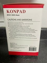Konpad KN95 mask, KP3101 , GB2626-2006 standard, box of 60