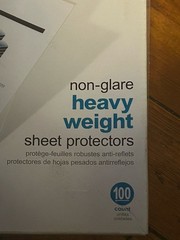 (55) OFFICE DEPOT Heavy Weight Non Glare Sheet Protectors