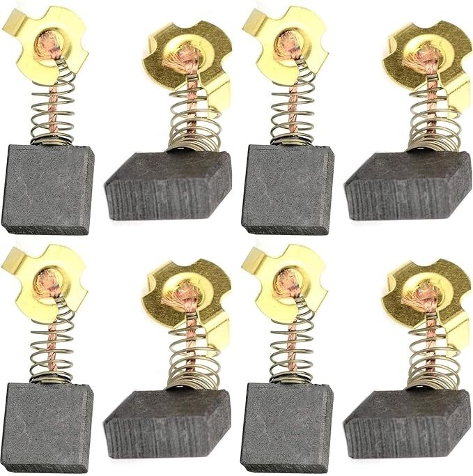 8 Pack Carbon Brush Set Replacement for Ridgid 0502025007 & Dewalt 614367-00
