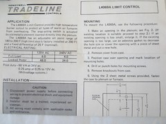 HONEYWELL L4069A 1060 LIMIT CONTROL