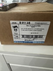 THOMAS & BETTS B 911 3/8 GALV-KROM STEEL NUTS 3/8″-16, BOX OF 100 PCS,