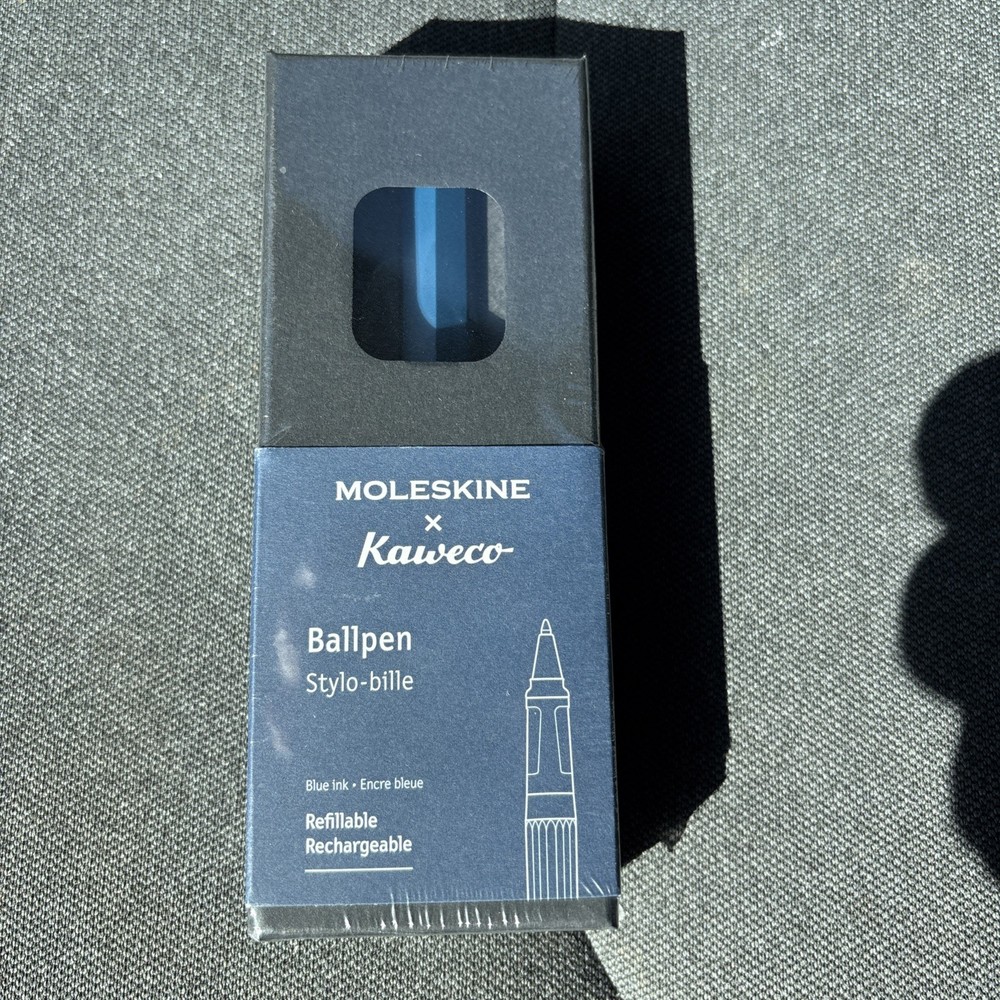 Moleskine x Kaweco Ballpen Refillable Pen in ABS plastic for Writers, Note-taker