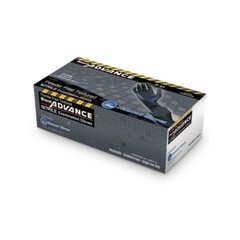 6 Mil Advance Black Nitrile Exam Gloves Powder Latex Free Case 1000 PCS XXL