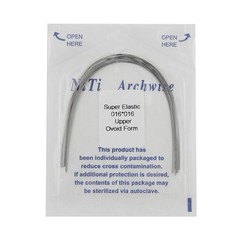 100pc Orthodontic Arch Wire Niti Stainless Steel Round Rectangular Ovoid Natural