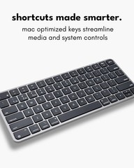 Macally Apple Wireless Keyboard and Mouse for Mac – Dual Mode (Bluetooth + Wi…