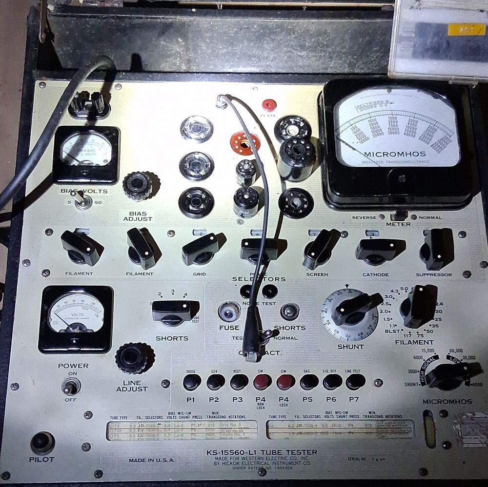 Western Electric KS-15560-L1 Vacuum Tube Tester w/ Case
