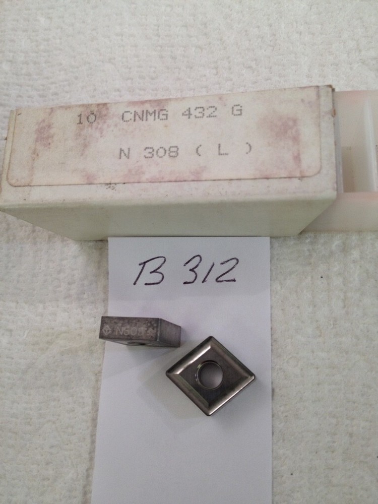 10 NEW TUNGALOY CNMG 432 G CERMET INSERTS. GRADE: N308 (B312)
