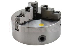 8″ 3 Jaw Self Centering Plain Back Lathe Chuck Reversible .0039″ TIR Cert R[