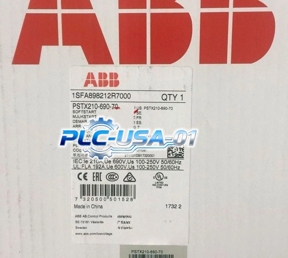 1PCS Brand New ABB PSTX210-690-70 1SFA898212R7000 Soft Starter Fast delivery