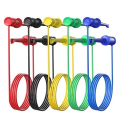 Cleqee Silicone Multimeter Test Leads Dual SMD IC Test Hook Clips Probes for Ele