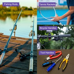 MECCANIXITY 3.3ft Heat Shrink Tubing for Fishing Rods, 1.8:1 Fish Scale Patte…