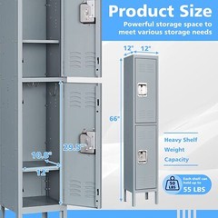 Metal Lockers for Employees Steel Storage Cabinets with Doors for Office School