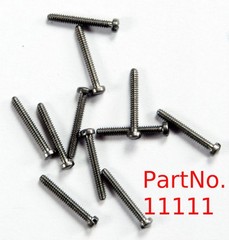 00-90 Slot Head Machine Screw, 5/16″, Nickel Silver, 100 Count