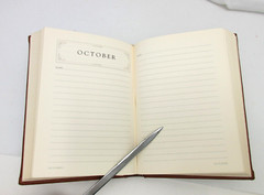 Journal Diary 6″ Leather Hardcover 320 Lined Pages Graphic Image Black