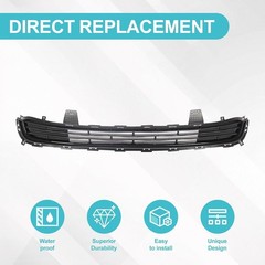 Front Bumper Lower Grille Compatible with 2016 2017 2018 Kia Optima EX LX Matte