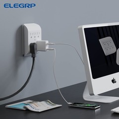 ELEGRP 6-Outlet Extender with Central Anchor, 6 Outlets,