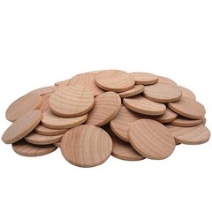 2 Inch Natural Wood Slices Unfinished Round Coins for DIY 2 inch, wood