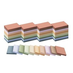 50 Pads Sticky Notes 1.5×2 Vintage Colors Self-Stick Memo Pads Office School Bul