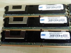 OWC 1333D3X8M64K (3) and 1333D3MPE8GB (3) RAM Modules Used BX