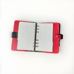 Filofax Personal Organizer, 6.75 × 3.75″ Red Leather, Made In UK
