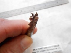NEW M.A. FORD USA 8MM DIA. X 19MM LOC X 63MM OAL 4FL. CC CARBIDE SQUARE END MILL