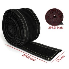 Flame Resistant Leather TIG Welding Torch Cable Cover – 25ft (7.6m) Black Sleeve