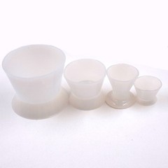 4 Size Dental Lab Silicone Rubber Mixing Bowls Cup No-Stick Flexible Dappen Dish