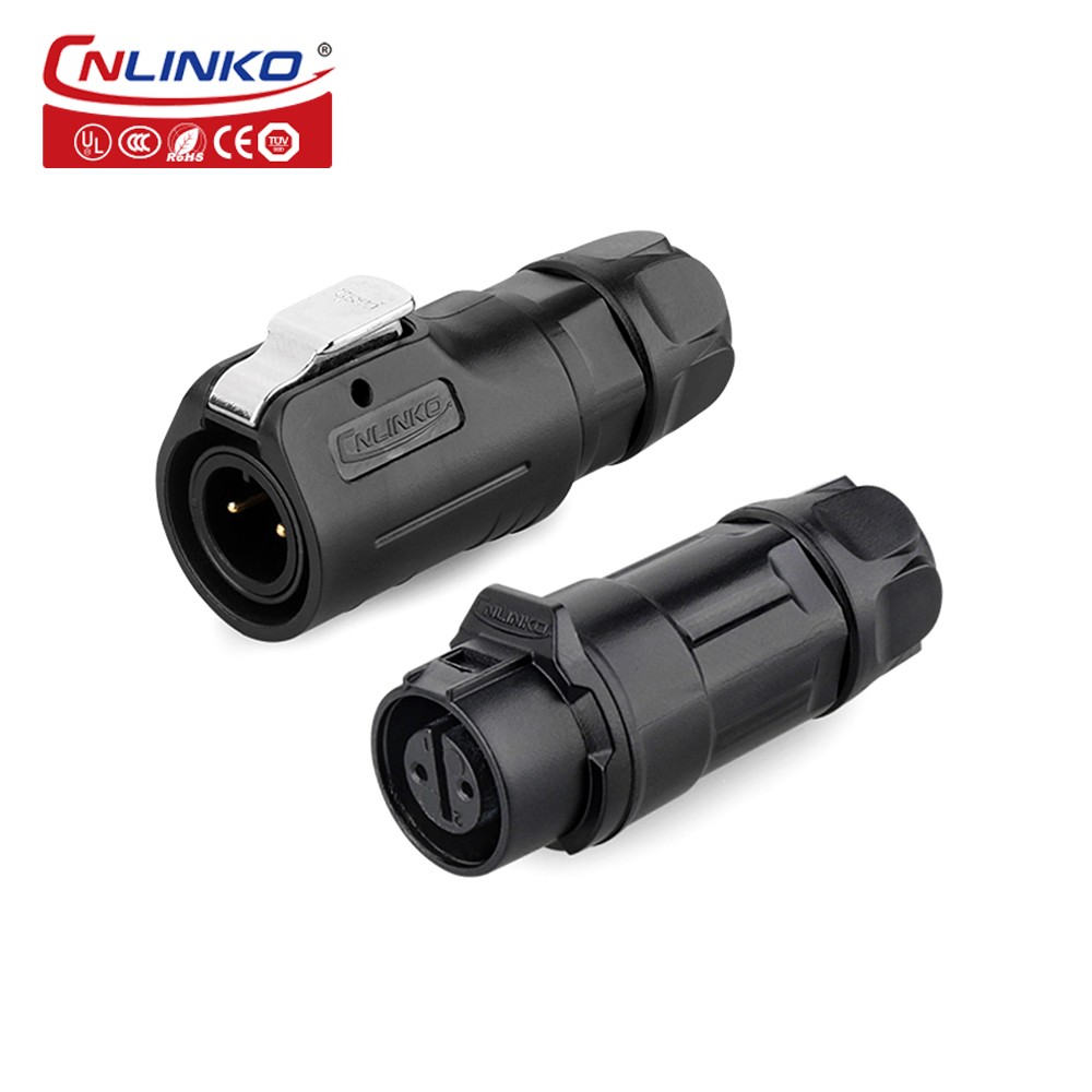 CNLINKO M12 2-5Pin IP68 Waterproof Solder Circular Connector Industrial LED PBT