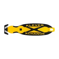 Klever Kcj-Xc-Y-Pt 6-1/4 In. Fixed Blade Safety Cutter, Plastic, Safety Recessed