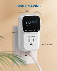 Digital Temperature Controller Thermostat 15A 1800W Greenhouse Incubator Heater