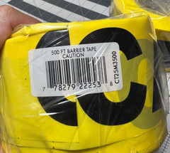 1 Roll C.H. Hanson 3″ x 500ft CAUTION Barrier Tape CT25M3500
