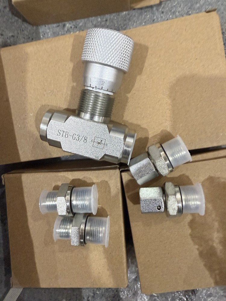 3/8″ L08 -Hydraulic Flow Control Valve – STB-G3/8 – Mini Excavator – AGT – USA