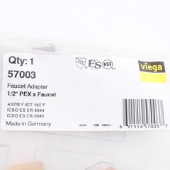 Viega 57003 PureFlow Bronze PEX Press Lav Adapter with 1/2″ by 1/2″ Press x Lav