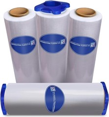 1500ft Crystal Clear 80 Gauge Stretch Film – Industrial Strength & Self-Adhering