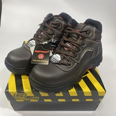Skechers Mid Cut Work Boots 77144 BRN, Men’s Size 8, Composite Safety Toe Brown