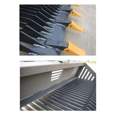 Landhonor 66in/72in Rock Bucket Quick Attach High Quality Skid Steer Attachment